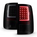 Acanii For Factory Led Model 2013-2018 Dodge Ram 1500 2500 3500 Black Smoked Tube Tail Lights Brake Lamps Pair