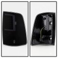 Acanii For Factory Led Model 2013-2018 Dodge Ram 1500 2500 3500 Black Smoked Tube Tail Lights Brake Lamps Pair