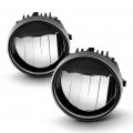 Acanii For 2011-2014 Ford F150 Black Housing Led Bumper Fog Lights Driving Lamps Assembly Driver Passenger Side