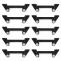 Lsailon 10pcs 4-way Stainless Steel Winch Roller Fairlead Replacement Fit For 4500 Lb Jeep Suv Truck Atv Utv 