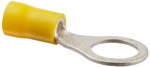 Vinyl Insulated Ring Terminal 12-10 Wire Size 3 8 Stud 0 591 Width 1 396 Length