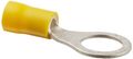 Vinyl Insulated Ring Terminal 12-10 Wire Size 3 8 Stud 0 591 Width 1 396 Length 