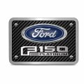 Ipick Image Made For Ford F-150 Platinum 3d Logo Carbon Fiber Texture Aluminum 2 Inch Tow Hitch Cover