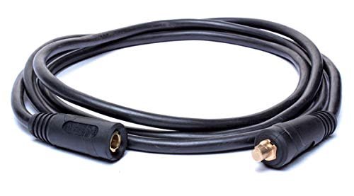 Eastwood 10 Foot Welder Ground Extension 10-25 Dinse Cable 200 Amp Capacity Molded Ends