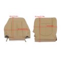 Leather Seat Cover Tan Top Front Bottom Replacement For 2011-2016 F250 F350 F450 F550 Laria