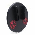 Httmt- Black Round Kickstand Sidestand Jiffy Stand Coaster Pad Compatible With H-d Touring Cruiser Sport Dirt P N Mt253-001-bk