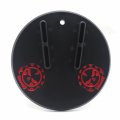 Httmt- Black Round Kickstand Sidestand Jiffy Stand Coaster Pad Compatible With H-d Touring Cruiser Sport Dirt P N Mt253-001-bk