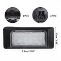 Uxcell 1pair Car Led License Plate Light Error Free White For Volkswagen Polo 2010-2013