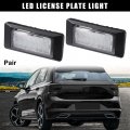 Uxcell 1pair Car Led License Plate Light Error Free White For Volkswagen Polo 2010-2013