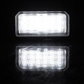 Uxcell 1pair Car Led License Plate Light Error Free White For Volkswagen Polo 2010-2013