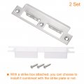 Uxcell Door Strike Plate 2pcs 155mm X 35mm 201 Stainless Steel Latch Deadbolt For Frame Jamb Silver