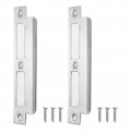 Uxcell Door Strike Plate 2pcs 155mm X 35mm 201 Stainless Steel Latch Deadbolt For Frame Jamb Silver