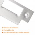 Uxcell Door Strike Plate 2pcs 155mm X 35mm 201 Stainless Steel Latch Deadbolt For Frame Jamb Silver