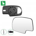 Driver Side Replacement Mirror Glass Fit For 1999-2000 Chevy Silverado Pickup 2001-2006 Gmc Sierra Tahoe Manual Adjustment