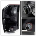 Acanii For Blk Tinted 2007-2010 Jeep Grand Cherokee Tail Lights Brake Lamps Aftermarket Set