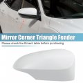 X Autohaux Unpainted Rearview Mirror Cover Trim Side Panel Right For Toyota Corolla 2014-2019 White