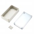 Uxcell 158x90x60mm Electronic Waterproof Ip65 Sealed Abs Plastic Diy Junction Box Enclosure Case Clear