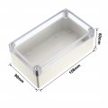 Uxcell 158x90x60mm Electronic Waterproof Ip65 Sealed Abs Plastic Diy Junction Box Enclosure Case Clear