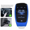 Universal Smart Lcd Key Tk900 Touch Screen Remote Keyless Entry For Start Stop Engine Button Models Blue