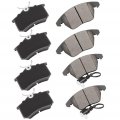 Aintier Automotive Replacement Brake Pads Front Rear Fit For Audi A3 2010-2012 For Volkswagen Golf 2010-2013 Jetta 2011-2013