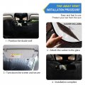 Oarencol Hello Gorgeous Car Windshield Sun Shade Women Green Eyes Eyelashes Makeup Foldable Uv Ray Visor Protector Sunshade To