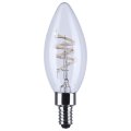 S10523r1 B11 Led Lamp 4w 40w Equivalent Warm White 2700k 350 Lumens Clear Glass Candelabra E12 Base Dimmable Wet Location 12 