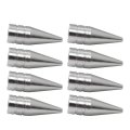 8 Pack Silver Long Spiked Wheel Tires Valve Stem Caps Metal Thread Kit For 1995-2016 Hyundai Elantra
