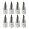 8 Pack Silver Long Spiked Wheel Tires Valve Stem Caps Metal Thread Kit For 1995-2016 Hyundai Elantra 