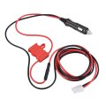 Keenso Premium 12v Dc Power Cord Cigarette Lighter Radio Double Fuse Protection High Transmission Suitable For Radios Long 1 5m