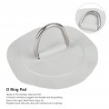 D-ring Pad Patch Stainless Steel Inflatable Boat D Rings Patch 6in For Raft Dinghy Kayak Canoe Surfboard No Glue Included