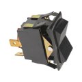 Rocker Switch For Saturn Outlook 2007 2008 2009 2010 Double Pole Dp Throw Black Brass Blade Terminal Alx-pau-si-ds-241-clb2 