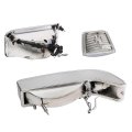 6pcs Chrome Housing Amber Corner Led Tube Drl Headlight Bumper Lamps Compatible With Ford F150 F250 F350 Bronco 92-96