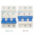 Baomain 3 Pole Miniature Circuit Breaker Dz47-63 6a 400v 4 Ka Ac 3p Din Rail Mount Mcb C6 6 Amp