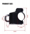 Minho Universal Motorcycle Accessories Aluminum Alloy Helmet Lock With 2 Keys For 7 8 22mm Handle Bar Dirt Pit Sports Street