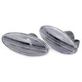 Beler 1 Pair Side Turn Signal Lamp Fender Marker Lights Cover For Nissan Cube Juke Leaf Note Micra X-trail March Qashqai