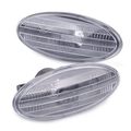 Beler 1 Pair Side Turn Signal Lamp Fender Marker Lights Cover For Nissan Cube Juke Leaf Note Micra X-trail March Qashqai