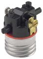 Leviton 7080-m Medium Base Interior Only Shell Incandescent Lampholder Push-through Single Circuit 
