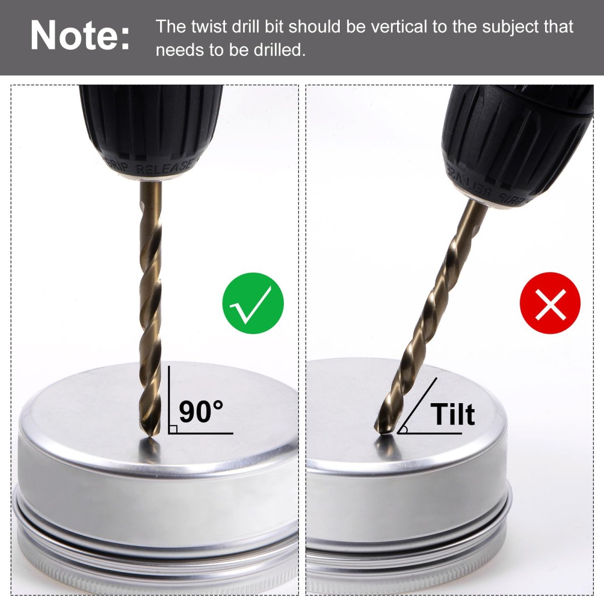 3pcs 15 16 M35 Cobalt Twist Drill Bits High-speed Steel Jobber Bit For Stainless Hardened Metal Cast Iron Aluminum Copper Soft
