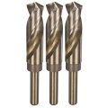 3pcs 15 16 M35 Cobalt Twist Drill Bits High-speed Steel Jobber Bit For Stainless Hardened Metal Cast Iron Aluminum Copper Soft