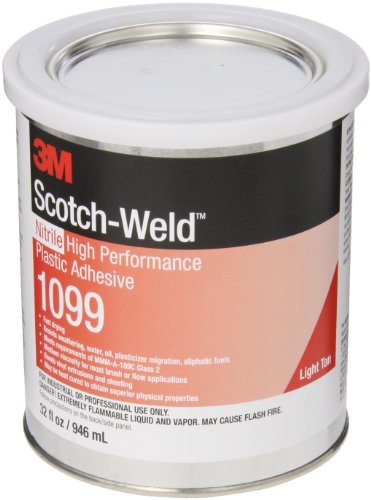 3m Nitrile High Performance Plastic Adhesive 1099 Tan Quart Pack Of 1