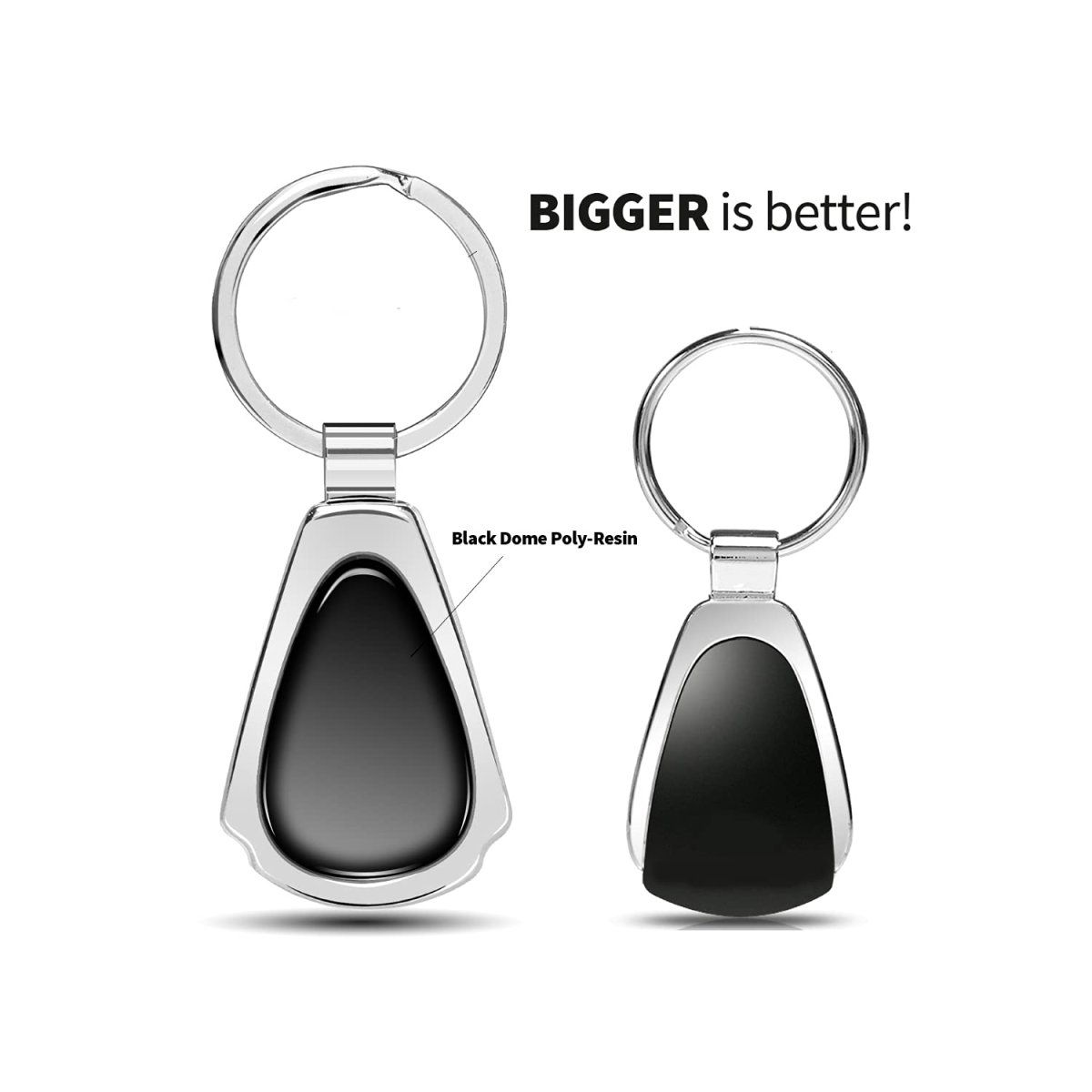 Dodge Demon Red Dome Mirror Chrome Metal Teardrop Key Chain 2 13 In X 1 25 Modern Logo Accessory