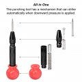 Uxcell Automatic Center Punch 5-inch Spring-loaded Hole Puncher Marker Hand Tool Adjustable Black With Cap For Wood Metal