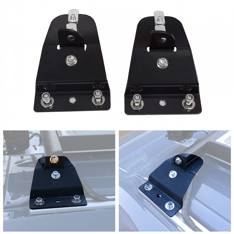 Sprinter Tower Brackets Kits For 15 17 Series Rounded Profiles Crossbars Aluminum Black