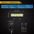 Willpower 9 Inch 180w Led Light Bar Spot Flood Combo Beam 12v 24v Offroad Drivings Waterproof Work Fog Lamps For 4x4 Truck Car