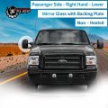 Passenger Right Side Mirror Glass Assembly With Back Plate Compatible Ford 1999-2007 F250 F350 F450 2002-2019 E150 E250 E350