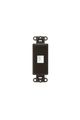 Leviton 41641-b Quickport Decora Insert 1-port Brown 