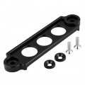 Qiilu Battery Bracket Car Racing Tie Down Hold Lock Anodized Fit For Honda Civic Crx 1988-2000 Black