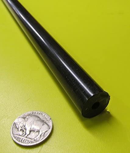 Delrin Black Acetal Pom Round Tube 625 Od 5 8 X 250 1 4 Id Wall 60 Length
