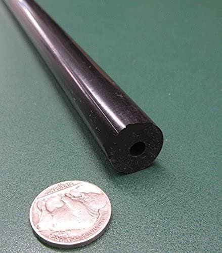 Delrin Black Acetal Pom Round Tube 625 Od 5 8 X 250 1 4 Id Wall 60 Length