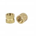 Uxcell Knurled Insert Nuts 100pcs M5 X 0 8mm Female Thread Brass Threaded Embedment For 3d Printer